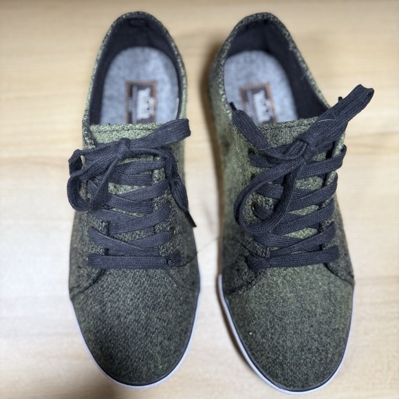 Woolrich Strand Green Ombre Wool Sneakers Women's Size 6.5 Cozy‎ Display Model - Picture 5 of 9